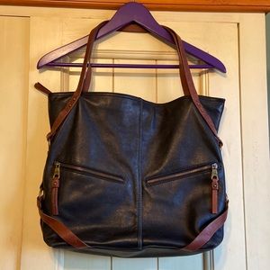 Lucky Brand leather tote/shoulder bag-EUC!